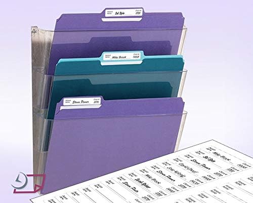 NextDayLabels - Laser/Ink Jet White Labels (2/3" x 3-7/16" - 30 Per Page | 750 Labels)