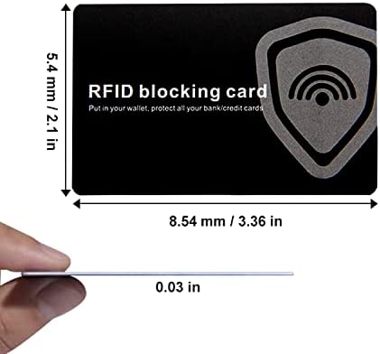RFID Blocking Card Contactless Credit Card Protection Safe RFID Card Wallet Shield Protector Blocker (Pack of 100)