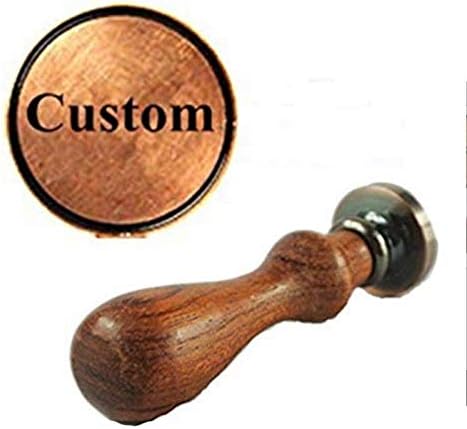 Vintage Custom Sealing Wax Seal Stamp Kit with Your Own Logo Picture Design Rosewood Handle Custom Wedding Invitation Embellishment Christmas Gift Wrap Customize Personalized Wax Seal Stamp Set