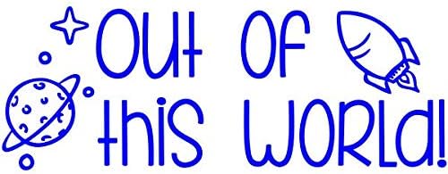 Custom Self-Inking Teacher Stamps | 49 Designs | Fun Phrases | Grading Made Easy | Classroom, Library Book Stamps (Out of This World!, Large)