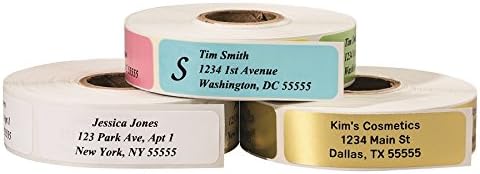 Return Address Labels - Roll of 250 Personalized Labels (Clear)
