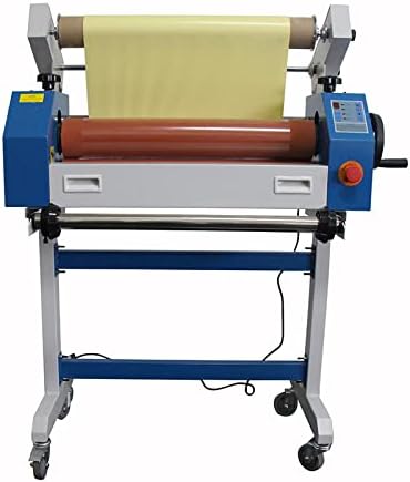 TECHTONGDA 25 Inch Cold Laminator Semi Auto Cold Roll Laminating Machine Automatic Manual Laminator with Max. Laminating Thickness 1 Inch for Vinyl Photo Film 110V