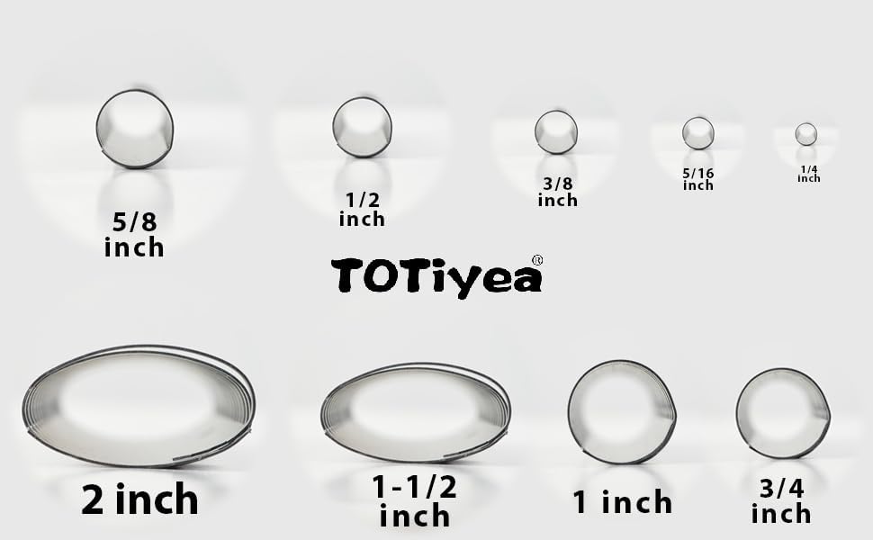 TOTiyea 100 Pack 19 Ring Binding Combs, Multi Sizes, 3/8 Inch, 1/2 Inch, 5/8 Inch, 3/4 Inch, 1 Inch, Letter Size, Black Binding Comb Spines Set