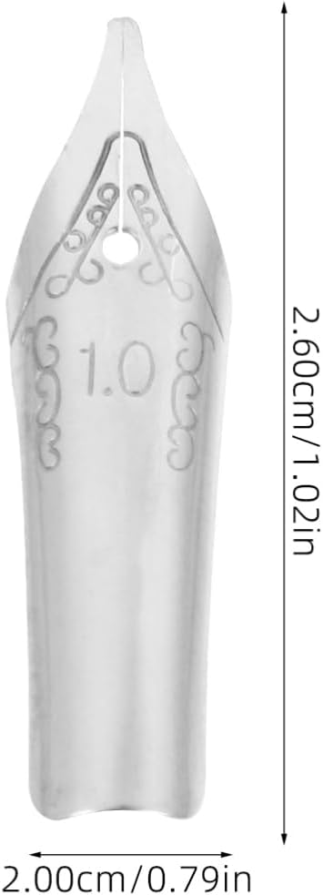 NUOBESTY 30pcs Fountain Pen Nibs Replacement Stainless Steel Calligraphy Pen Nibs Calligraphy Pen Supplies