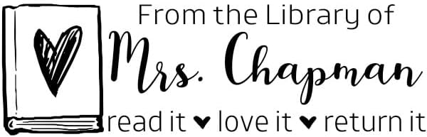 Custom Self-Inking Stamps (from The Library of Books) | Xtra Wide Range of 49 Fun Phrases | Grading Ready | Classroom, Library Book Stamps