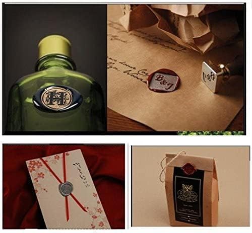 Vintage Custom Made Your Design Letter Picture Logo Personalized Wedding Invitation Wax Seal Stamp Rosewood Handle Set