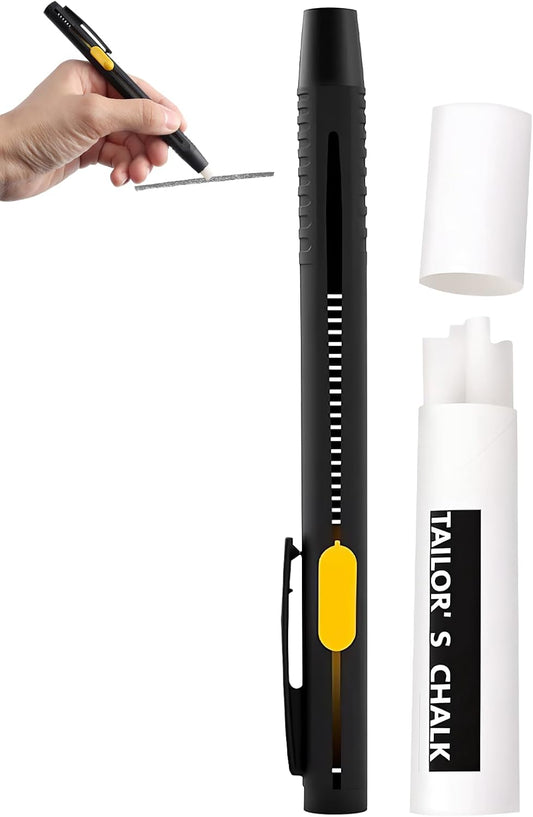 Heat Erasable Fabric Marker For Sewing,Heat Erasable Pens for Fabric,Erasable Replaceable Refill Marker Pen, Sewing Chalk,for DIY Embroidery & Crafts (1 Pen + 20 Refills)