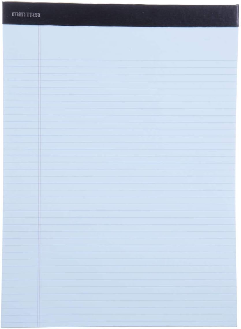 Mintra Office Legal Pads - ((BASIC PASTEL 6pk, 8.5in x 11in, NARROW RULED))