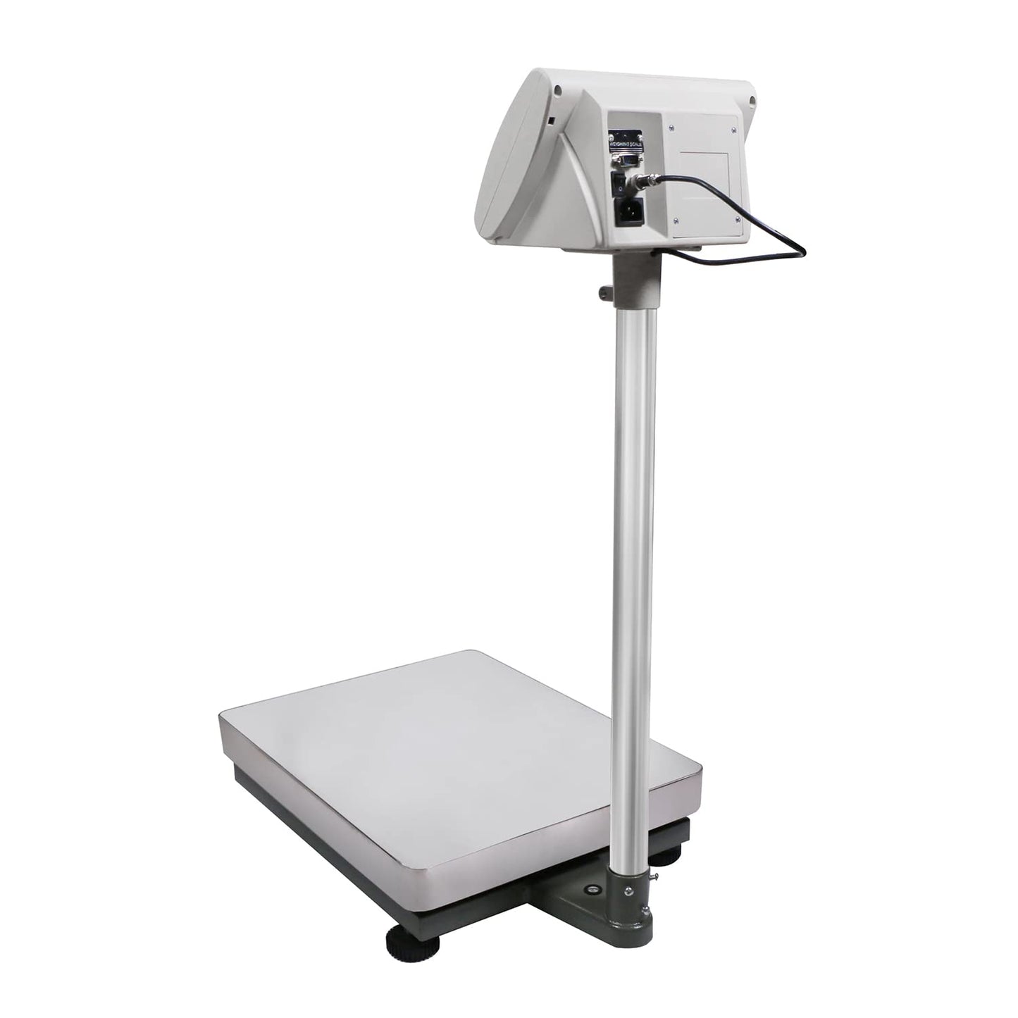 U.S. Solid Bench Scale 460 lb x 0.02 lb Stainless Steel Postal Package Shipping Scale Digital Bench Platform Balance with 16 inch x 20 inch Platform, Lb/Kg