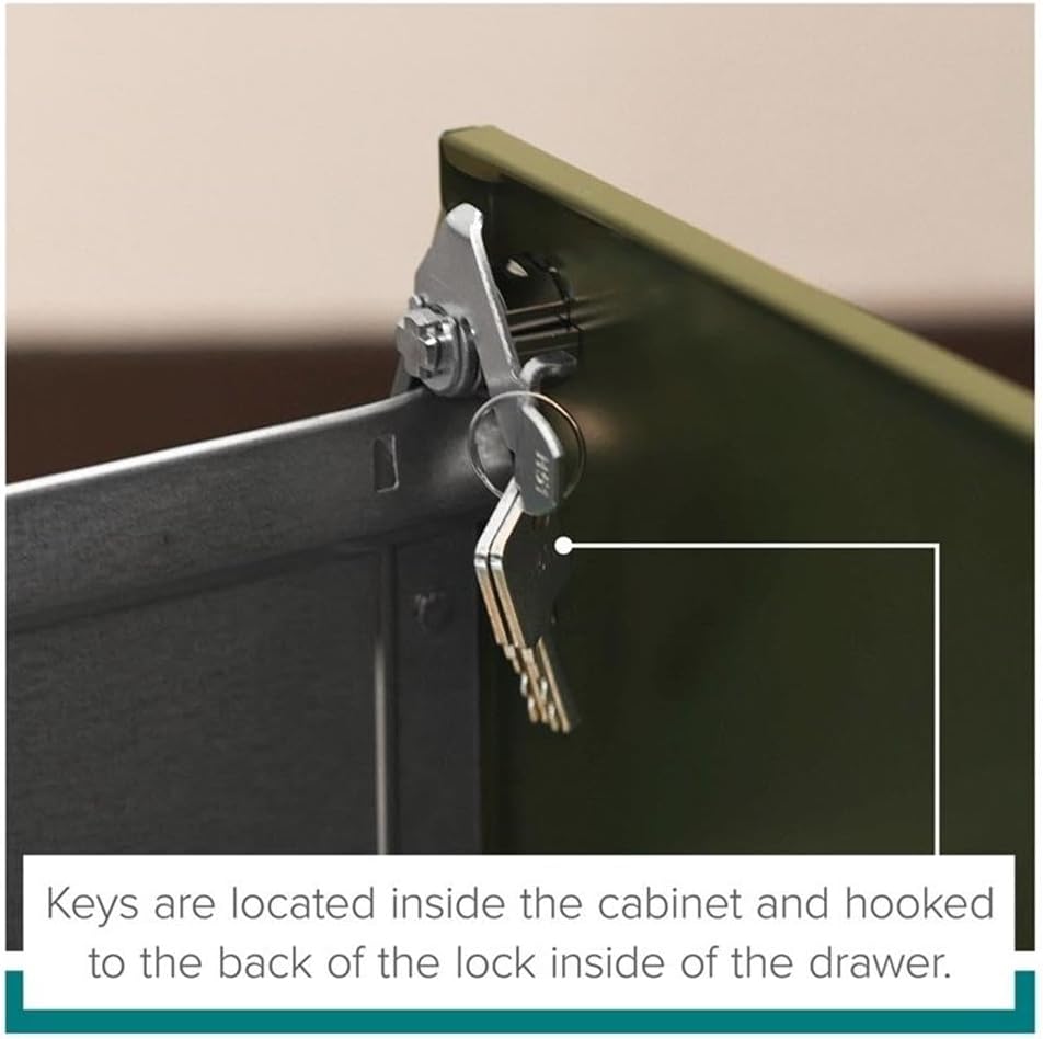 Pemberly Row 20" 2-Drawer Modern Metal Mobile Pedestal File Cabinet in Charcoal