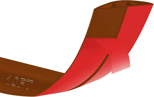 10Ft Floor Cord Cover Brown Silicone Cable Protector Easy to Install Wire Organizer and Hider for Home, Office, Garage (Brown-3m)