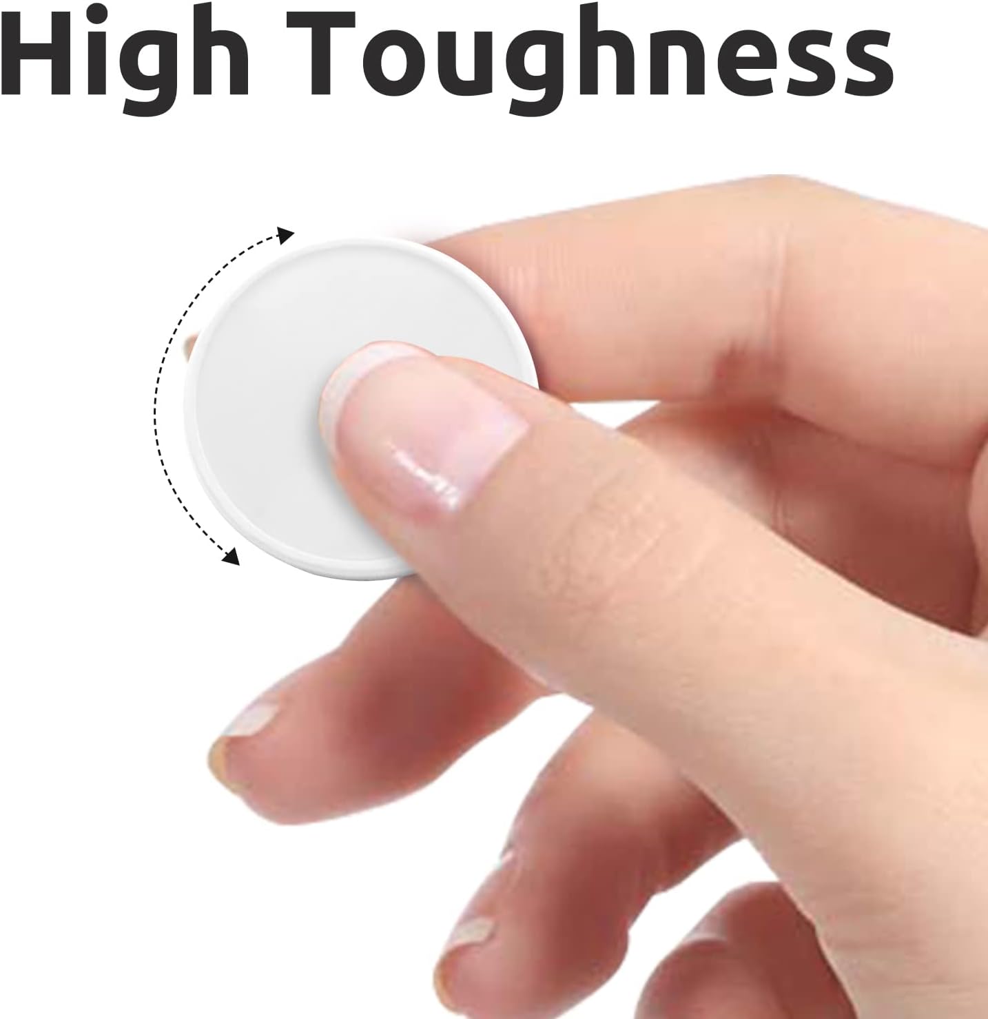 Set of 100 Opaque Plastic Learning Counters Mini Poker Chips Game Tokens with Storage Box (White, 1 Inch)