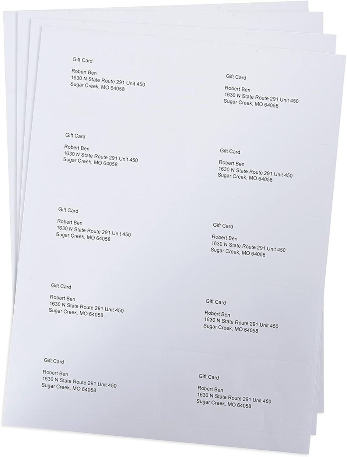 4000 Sheets 10 Up Labels, 2" x 4" for Laser/Inkjet Printer, Mailing Labels, Self Adhesive Customizable