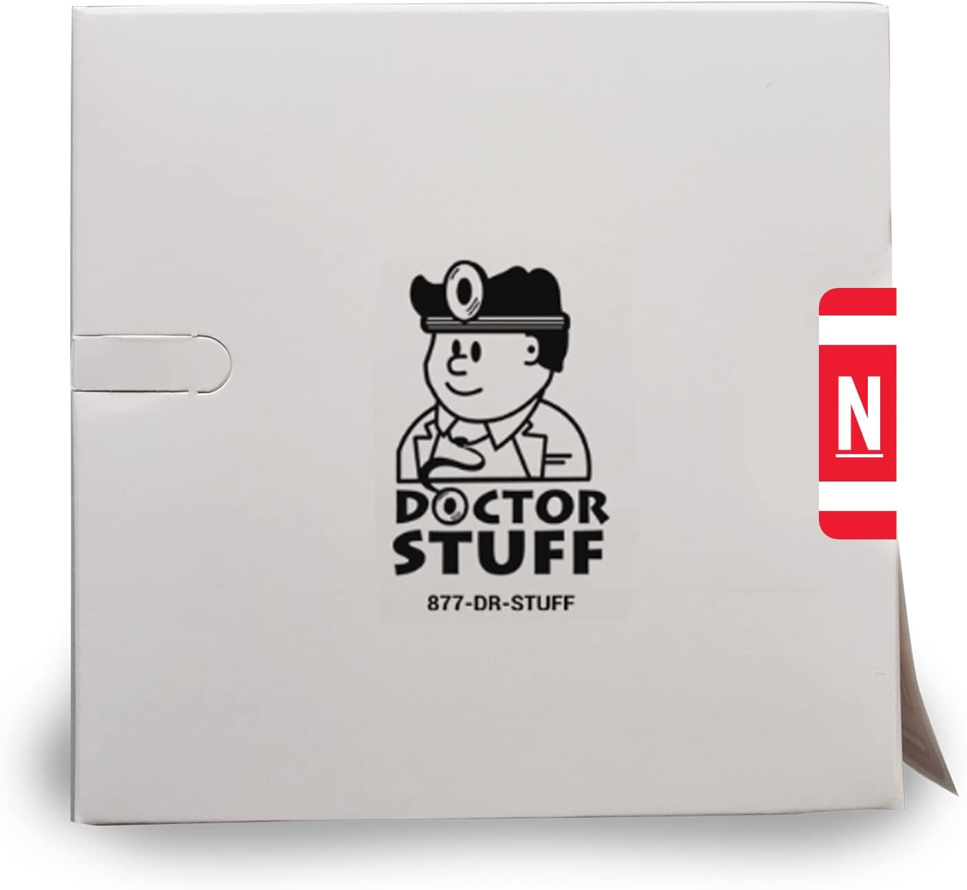 Doctor Stuff - File Folder Labels, Alphabet Letter N, Compatible with Smead Alpha Z Acc/ACCS - SMSM Series Alpha Stickers Red, 1-5/8" x 1”, 250/Roll