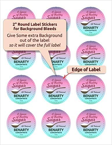 NextDayLabels - 2 Inch Round Labels for Bleeds - Sticker Labels for Printer - Matte White Blank Laser/Inkjet Printer Labels - Circle Stickers Printable Labels (100 Sheets, 12 Per Sheet, 1200 Labels)