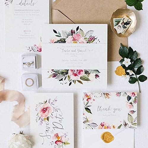 UNIQOOO Mailable Glue Gun Sealing Wax Sticks for Wax Seal Stamp - Metallic Gold, Great for Cards, Wedding Invitations, Envelopes, Snail Mails, Wine Packages, Gift Ideas, Events, Pack of 8