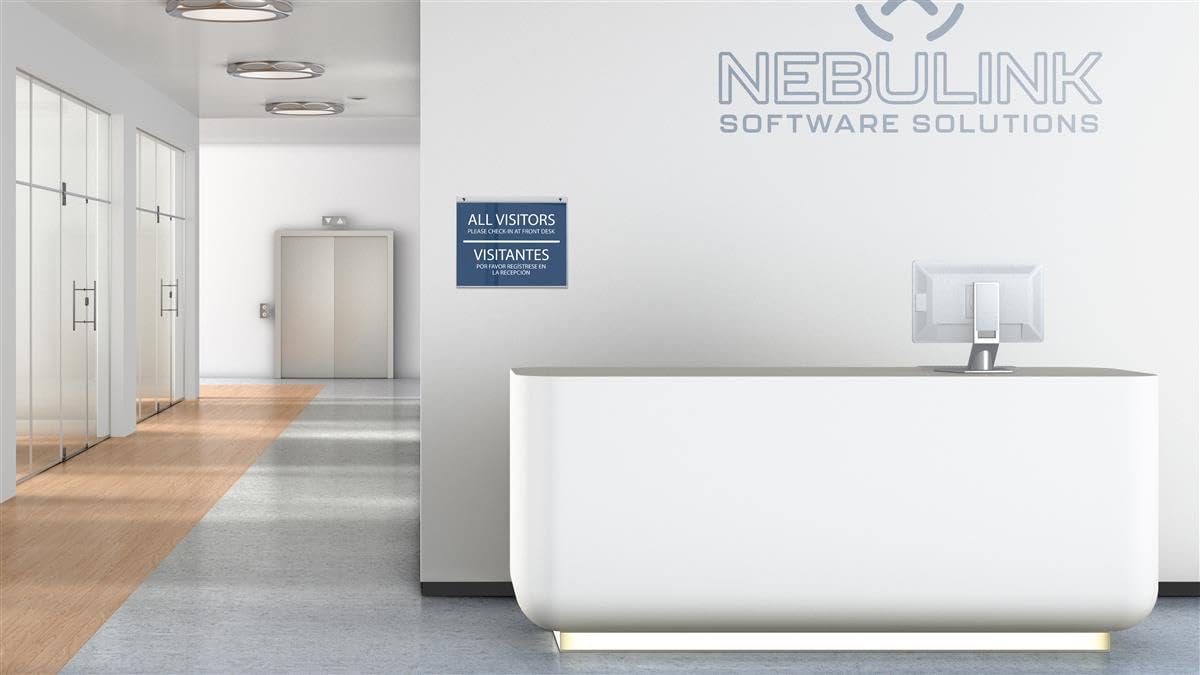 Set of 10, Wall Mount Sign Frame for 11 x 8.5 Posters, Clear Acrylic Holder with Front-Loading Design