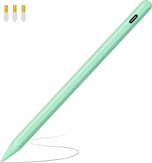 Stylus Pen for iPad (2018-2025) with Fast Charging & Palm Rejection, Pencil for Apple iPad 11th A16/10/9/8/7/6th, Pro 11“13”M4/12.9 inch, Air 11/13 inch M3 2025&M2 2024/5/4/3rd, Mini A17 Pro/6/5th