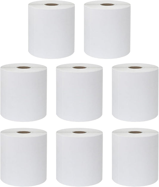 DGBDPACK 4"x6" Direct Thermal Shipping Labels 2400 Lables/8 Roll (300 Pcs per Roll) Compatible with Zebra Rollo Beeprt Printer Permanent Adhesive