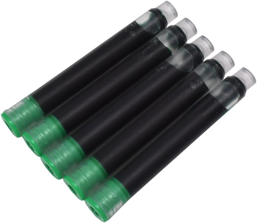 Jinhao Fountain Pen Green Ink Cartridge International Standard 2.6mm Bore Diameter Ink Refill Set of 30 PCS