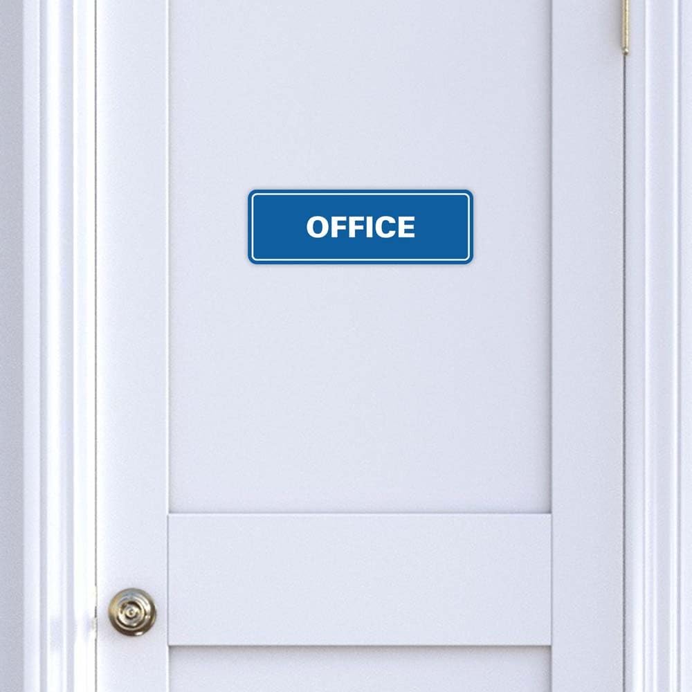 Signs ByLITA Standard Office Sign - Professional Business Signage - Easy to Install (Brushed Gold) - Large 5 Pack