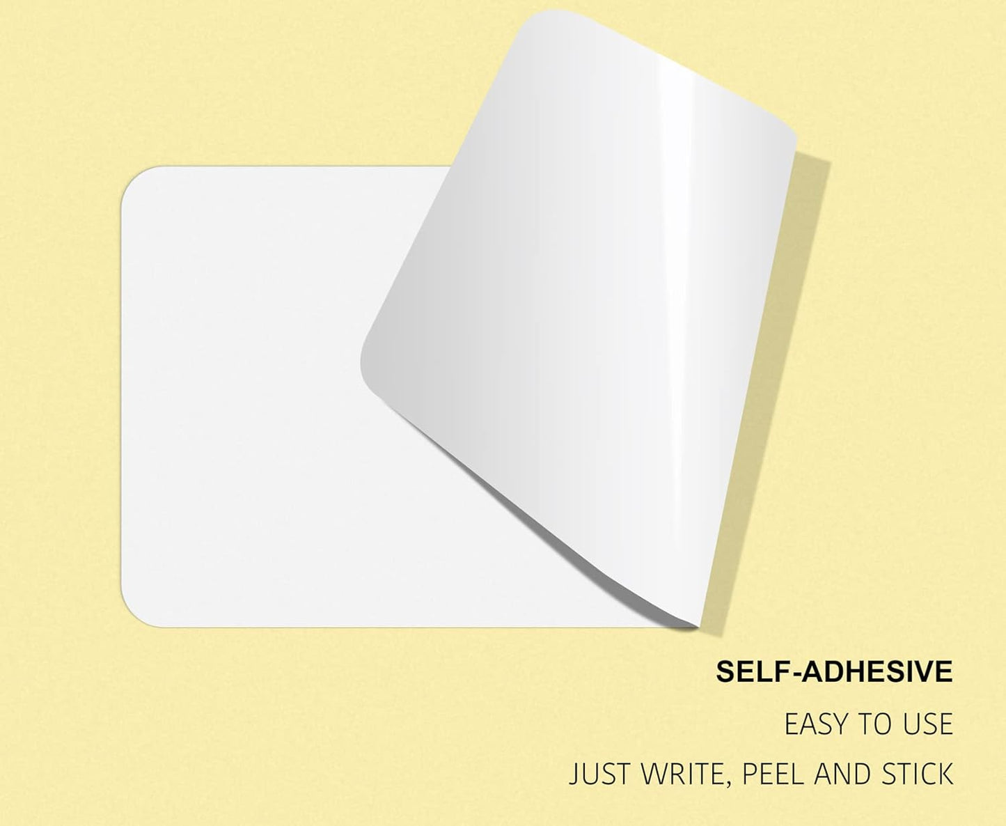 dealzEpic - Self-Adhesive Writable Blank Paper Label Stickers - 19x50mm