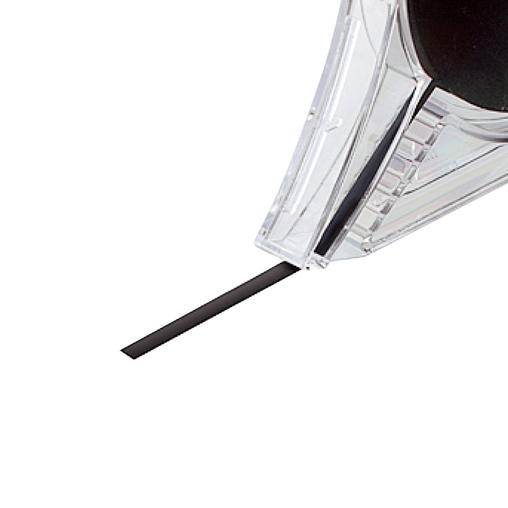 KOKUYO Whiteboard Tape, Width 1/8 Inch (3mm) Graphic Tape with Dispenser, Length 52 Ft (16m) Thin Pinstripe Line Tape Black Dry Erase White Board Accessories for Grid Bar Chart, Japan Import (T-503)