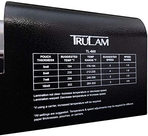 TruLam 13" Pouch Laminator with Variable Temperature and Speed | Compatible with 3 Mil - 14 Mil Thermal and Cold Pouches | Laminates Documents & Photos | Medium to High Volume Use | 1-Year Warranty