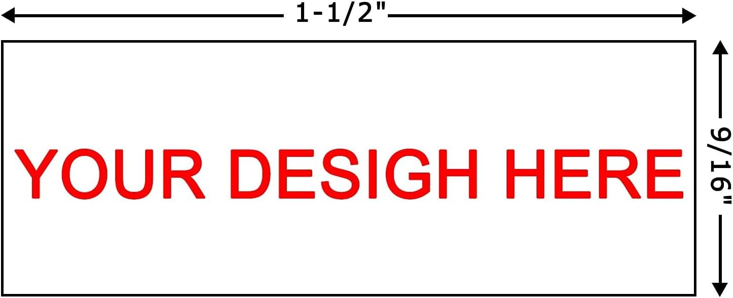 Personalized Stamp (38 x 14mm -3 Lines)- Custom Self Inking Rubber Stamps- Return Custom Address Stamp
