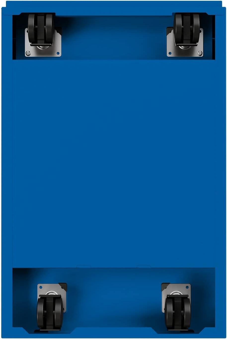 20 Inch Deep Metal 2 Drawer File with Full Pull, for Home and Office, Holds Letter Width Hanging Folders Mobile Pedestal, Classic Blue