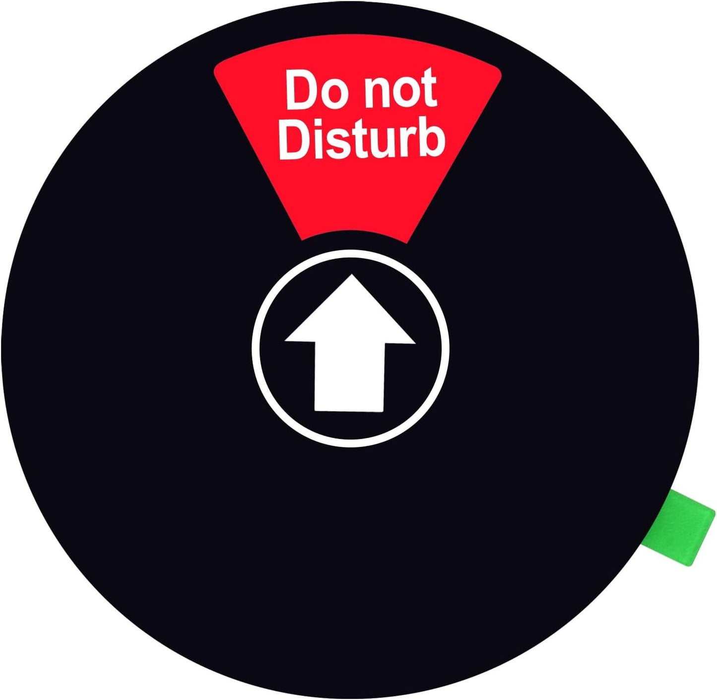 Kichwit Do Not Disturb Sign for Office Door, Lunch, Gone for Today, Back Soon, In a Meeting, Please Knock Sign, 5 Inch, Black