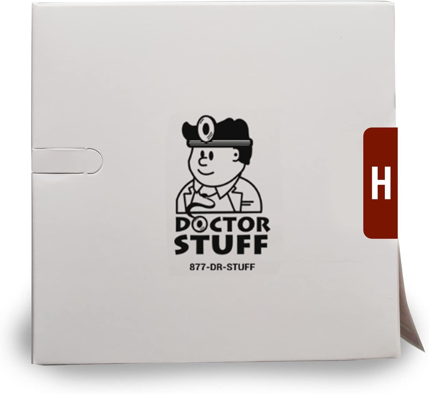 Doctor Stuff - File Folder Labels, Alphabet Letter H, Compatible with Smead Alpha Z Acc/ACCS - SMSM Series Alpha Stickers Dark Brown, 1-5/8" x 1”, 250/Roll