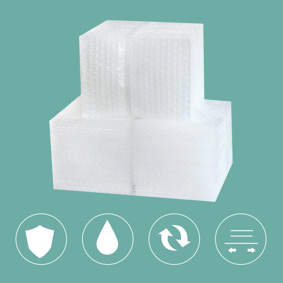 XYH 100 Pcs Bubble Pouches, 6''x8''or 8''x10'' Multiple combinations Bubble Bag for Packing, Which is Anti-Impact Come with Exquisite Sealing Label Storage Packing and Moving.