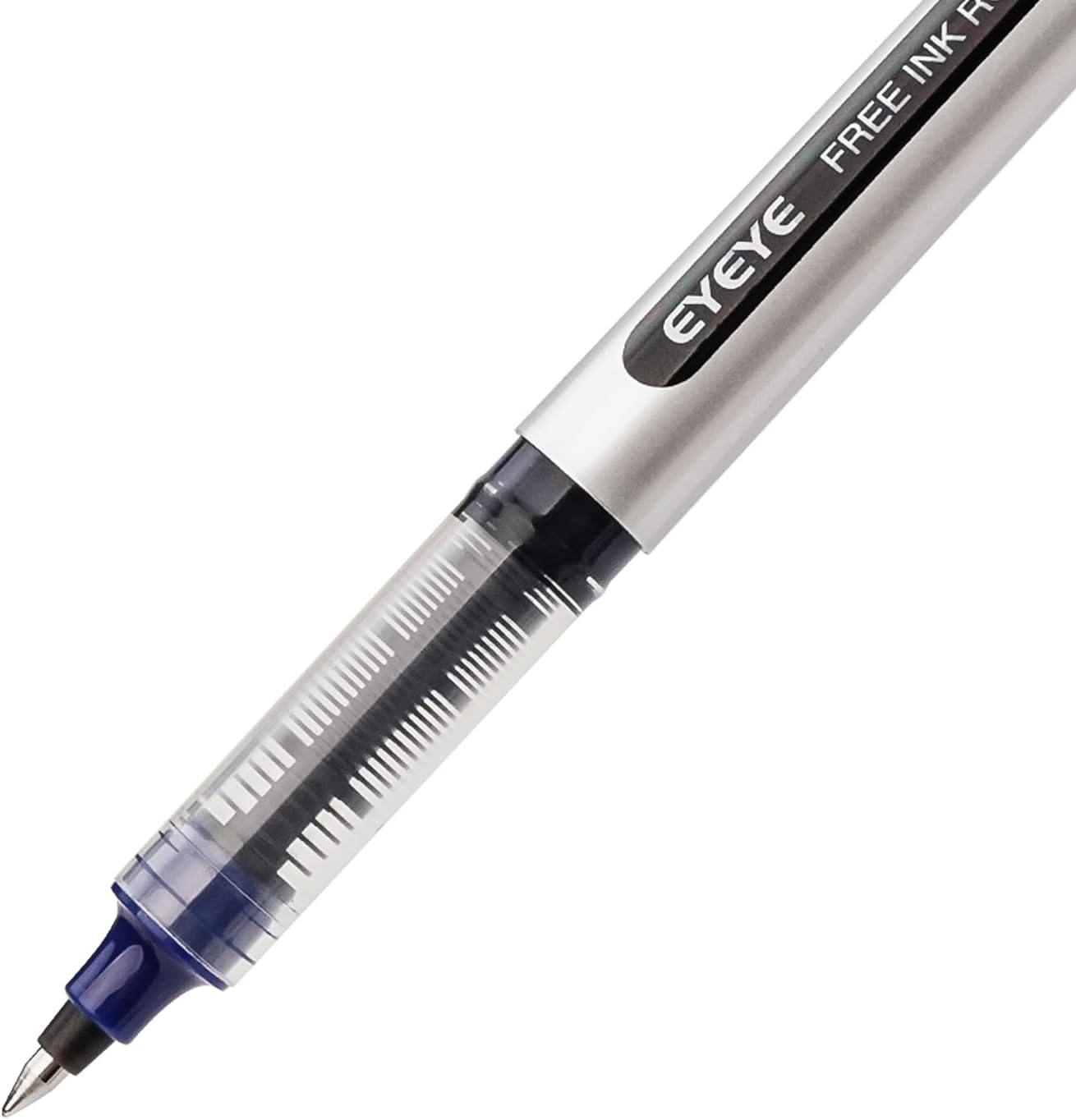 EYEYE Rollerball Pens 0.5mm, 4 Black 4 Blue Extra Fine Point Pen Quick Dry, Liquid Ink Pens Fine Point Smooth Writing Pen for Journaling, Note Taking, Office, School Supplies