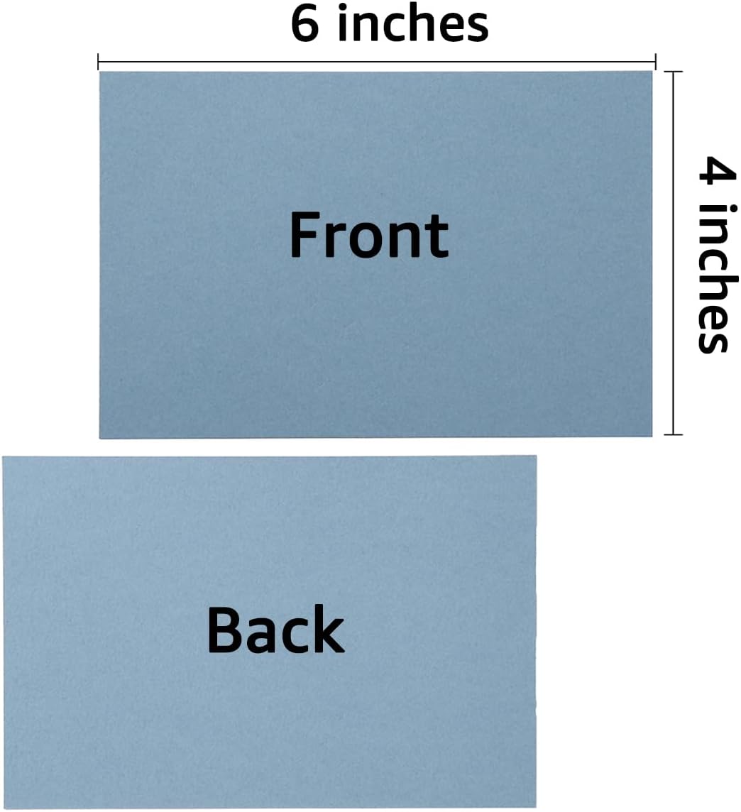 50 Sheets Blank Cardstock Paper 250 GSM Thick Heavy Cards Stock for DIY Art Projects, Card Making, Postcards, Greeting Cards, Birthday Party, Wedding Invitations (Dusty-Blue, 4x6 inches)