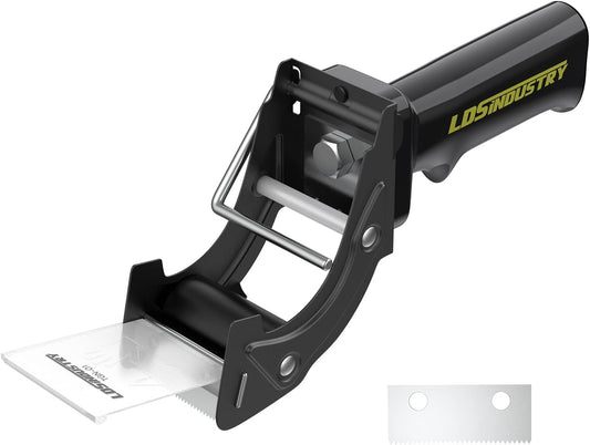 Rapid-Replace Packing Tape Dispenser Gun with Extra Blade, 2IN(50mm) Lightweight Ergonomic Industrial Handheld Heavy Duty Tape Cutter for Carton, Packaging and Box Sealing, Black