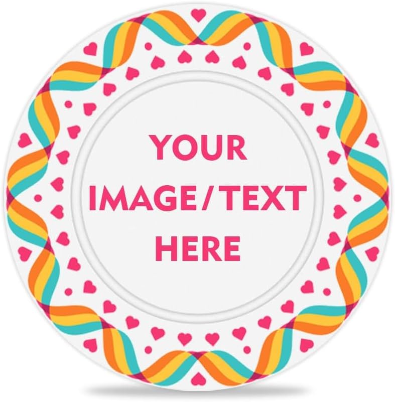 100 PCS 37mm Plastic Poker Chips, Personalize Your Chips with Logo and Text, for Bingo Game, Chess Room, Casino Theme Party