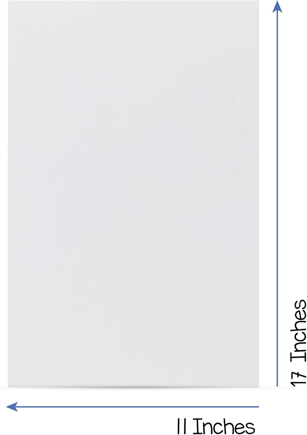 Hygloss White Cardstock - 11x17-Inch, 50 Sheets, 65 lb/ 176 gsm, Fade-Resistant, Acid-Free Color Card Stock Paper