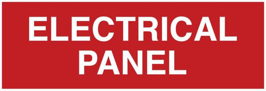 All Quality Basic Electrical Room Sign | Durable Construction | Building Safety -Red - Large (10 Pack)