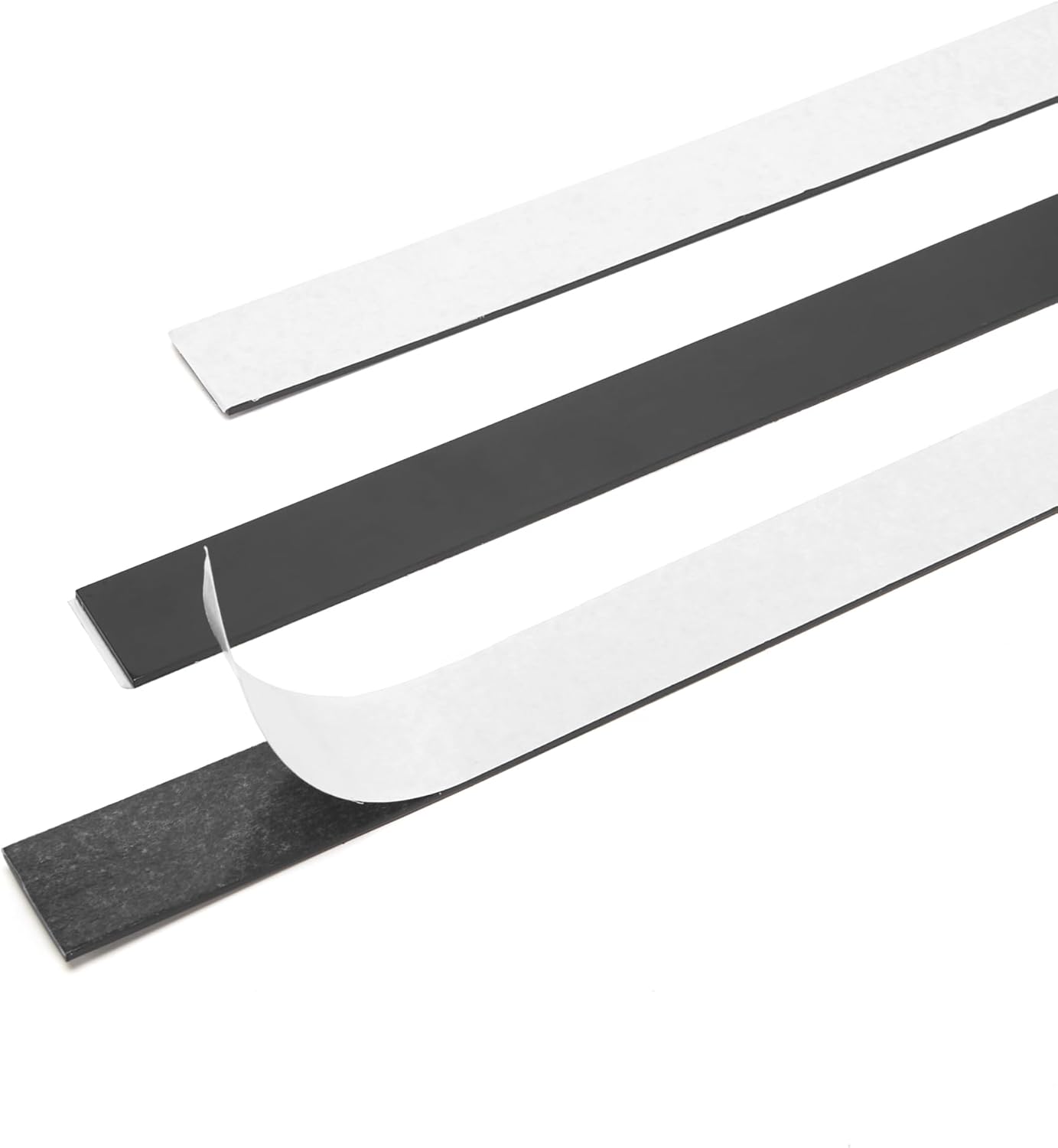 Rammos Magnetic Strips with Adhesive Backing 6 Pack(Each 12 inches x 1 inch) Extra Strong and Heavy Duty Adhesive Magnetic Strips for Tools, Knifes, and Crafts