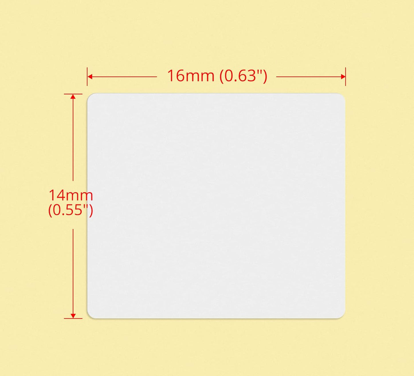 dealzEpic - Self-Adhesive Writable Blank Paper Label Stickers - 14x16mm