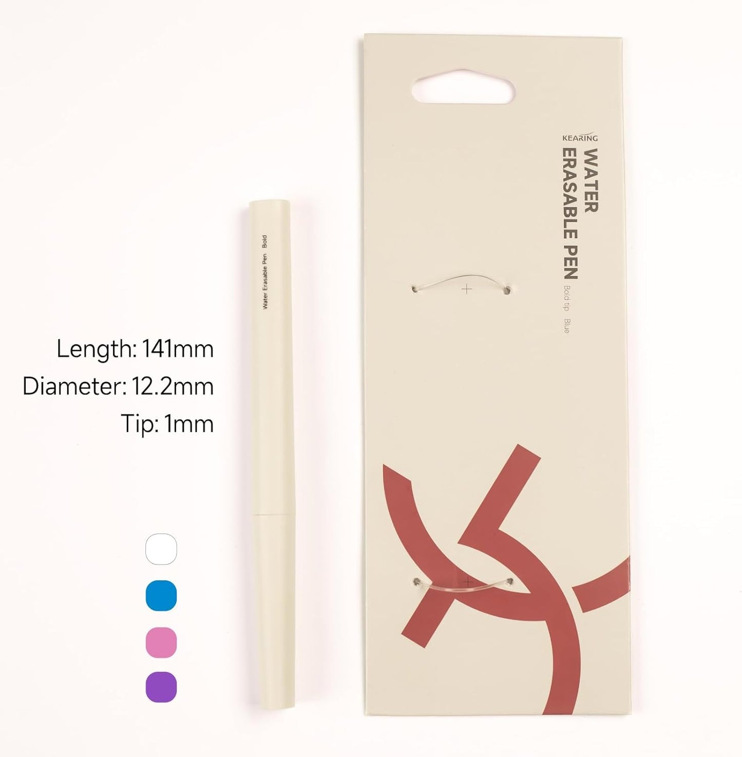 New White Water Erasable Marking Pen for Fabric, Smooth Touch Disappearing Ink Marker, Fabric Embroidery Pen, Water Soluble Tool for Quilting, Sewing, DIY Crafts