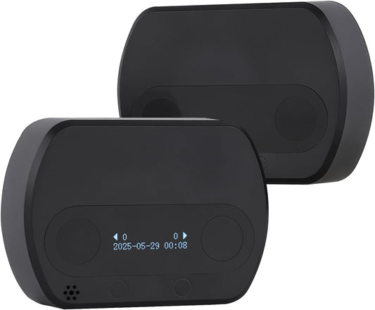 JIAWANSHUN People Counter,Bi-Directional Visitor Counter with 40ft Coverage & 30-Day Battery Life,Dual Power Supply, 100-Day Data Storage, Wire-Free Installation for Malls, Museums, Libraries