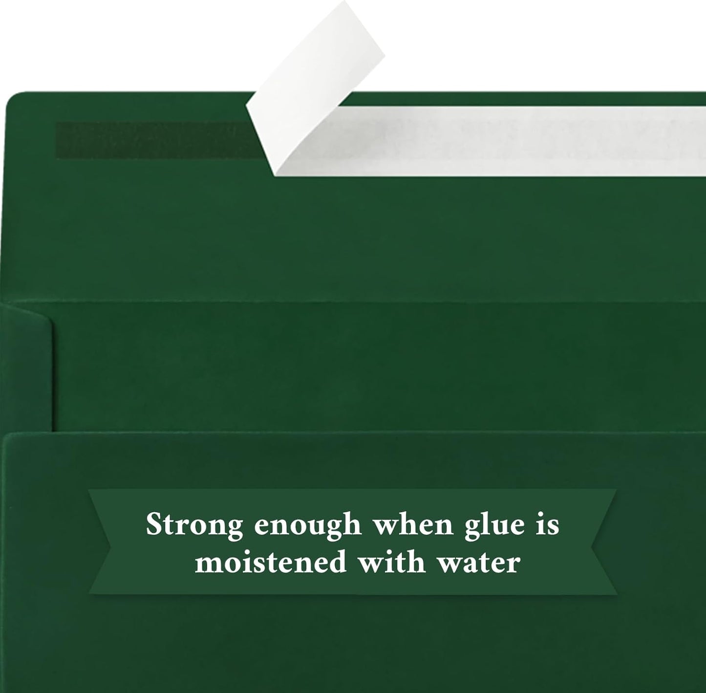 200 Pack #10 Business Envelopes, Dark Green Standard Envelopes Self Seal, Letter Size Mailing Envelopes for Checks Letters Invoices Christmas Birthday Graduation Wedding, 4 1/8 x 9 1/2 Inch