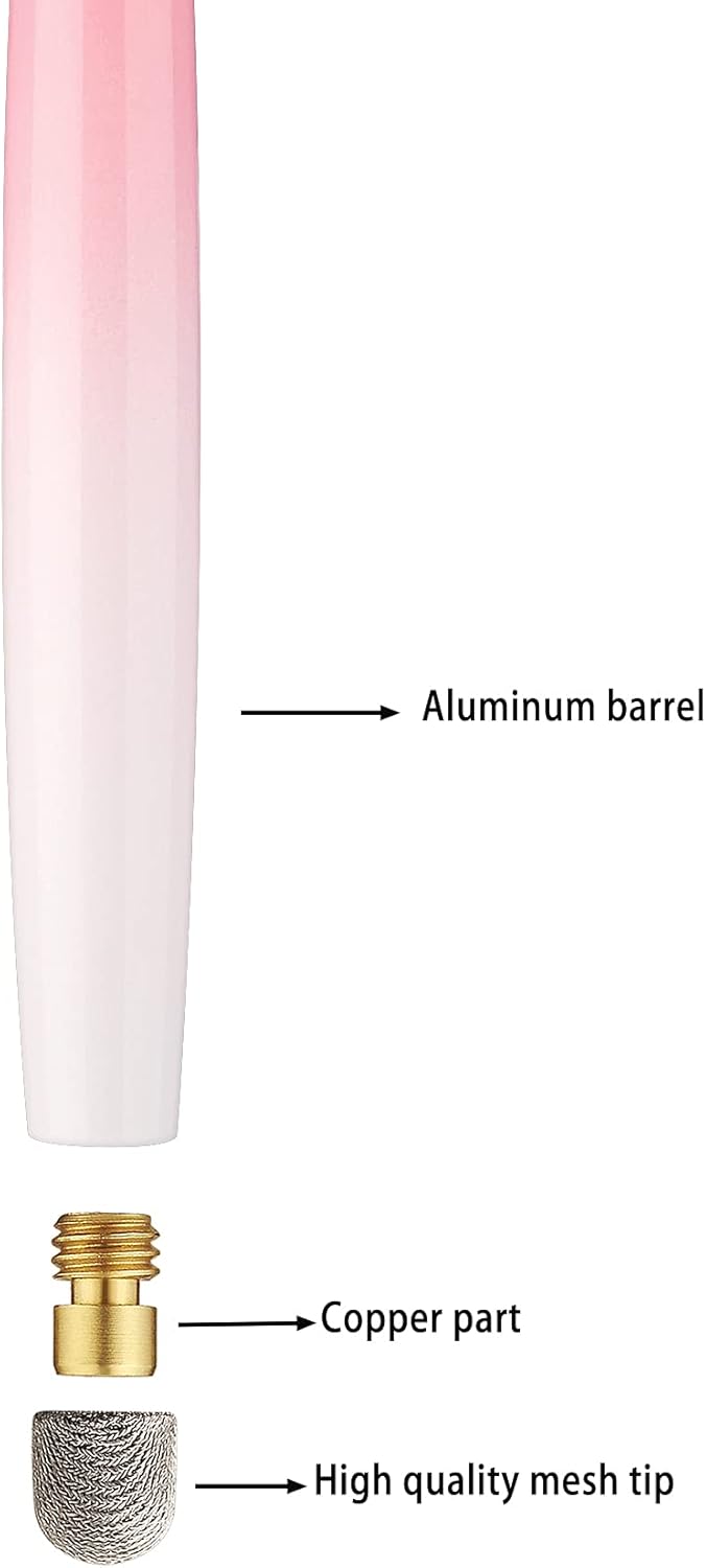 Slim Waist Stylus Pens for Touch Screens, Stylus for iPhone, iPad, Kindle Fire Including 8 Extra Replacement Fiber Tips (Colorful Pink, Purple, Blue, Yellow)