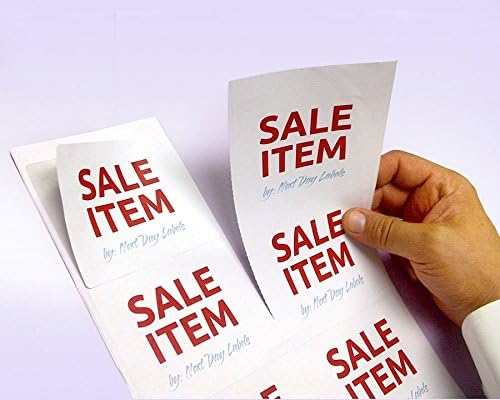 NextDayLabels – 4" x 3-1/3" Rectangular Sticker Labels for Printer - White Laser/Inkjet Printer Labels Return Address Labels Shipping Label Stickers (50 Sheets, 6 Per Sheet, 300 Labels)