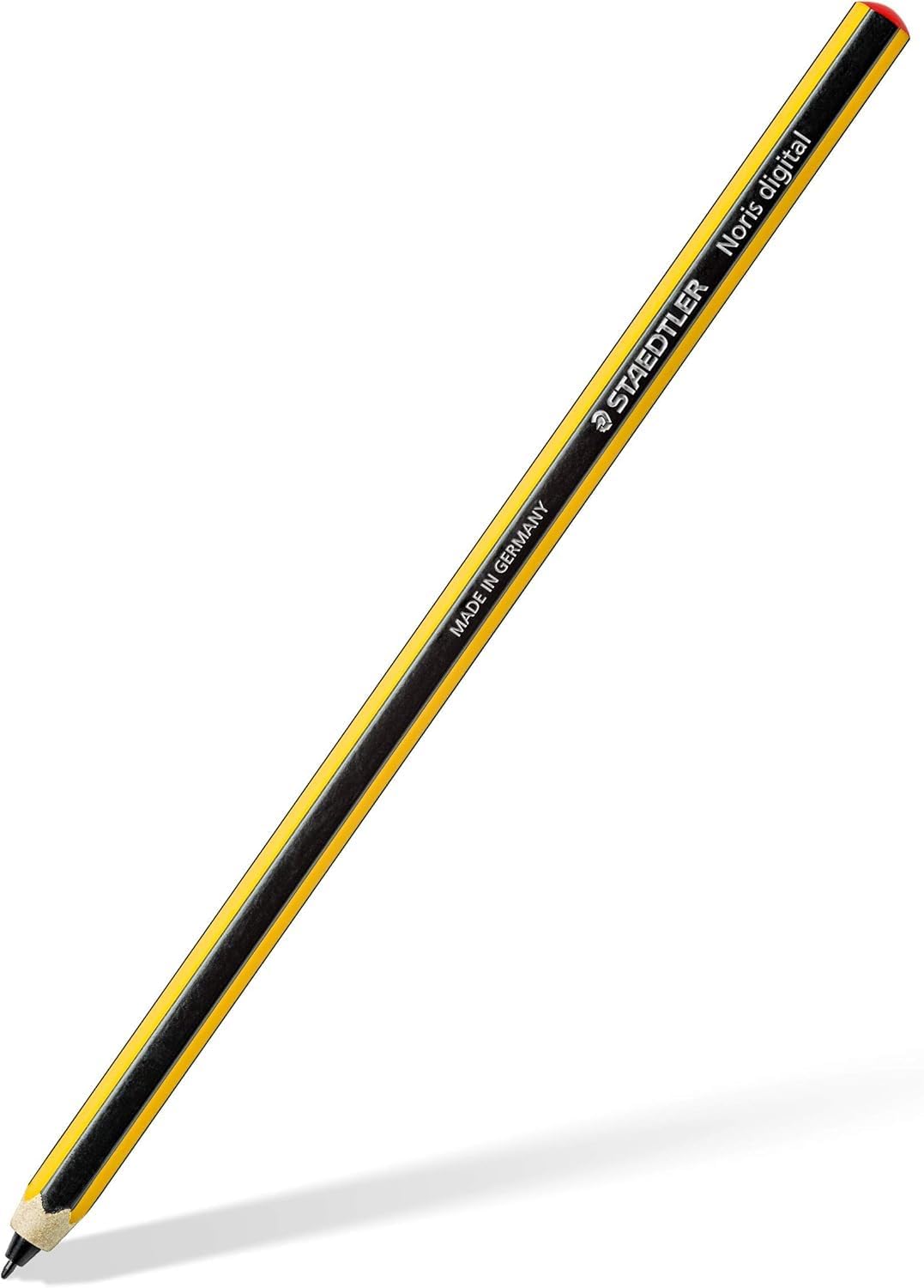 STAEDTLER Noris Classic Digital Stylus Pen: No Charging, EMR Palm Rejection, 4.096 Pressure Levels, Hexagonal Shape, Natural Writing and Drawing on Touchscreen Tablet, Laptop, Phone