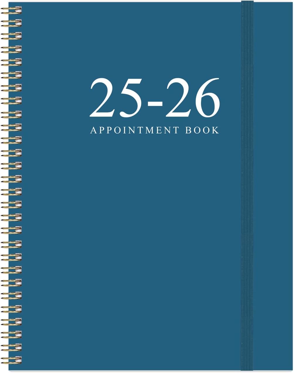 2025-2026 Appointment Book & Planner - 8.5" x 11" Daily Hourly Planner 2025-2026 from July 2025 - June 2026, Weekly Appointment Book with 30-Minute Interval, Blue