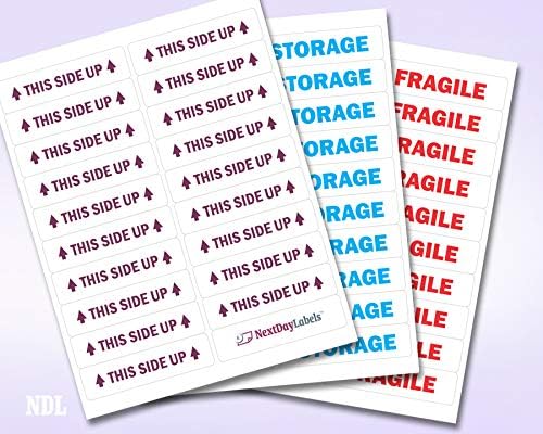 NextDayLabels – 4” x 1" Rectangular Sticker Labels for Printer - White Laser/Inkjet Printer Labels Return Address Labels Shipping Label Stickers (25 Sheets, 20 Per Sheet, 500 Labels)