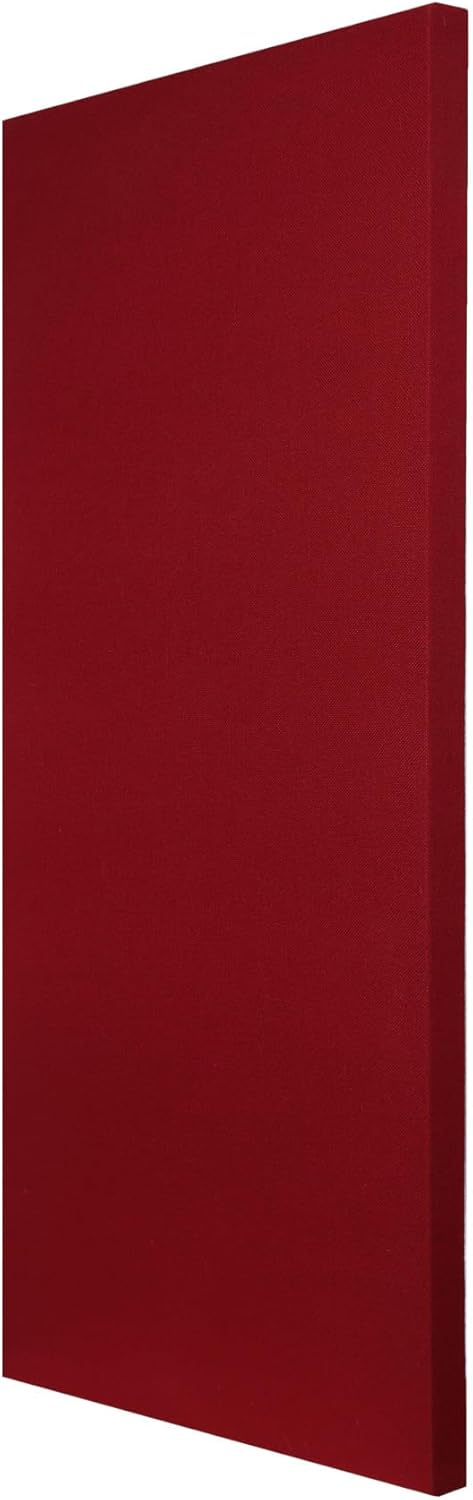 ATS Acoustics Sound Absorbing Acoustic Panel Fire Rated Professional Studio Quality 24" x 48" x 2" (Claret)